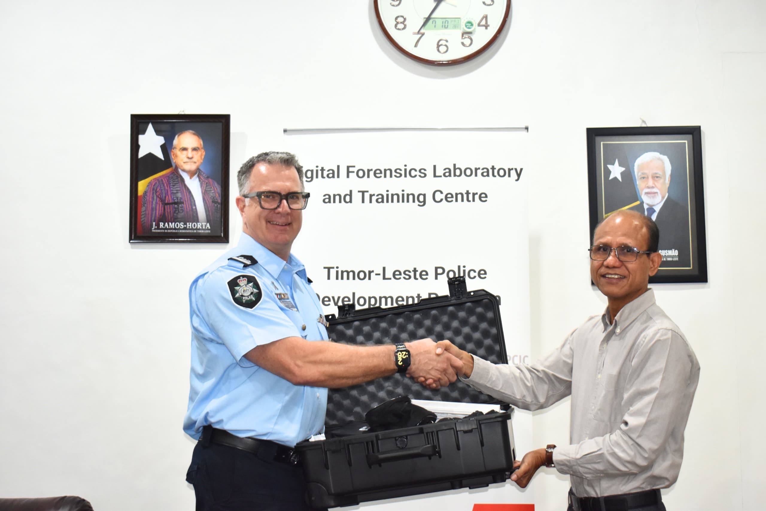 PCIC receives digital forensic screening equipment donated by TLPDP
